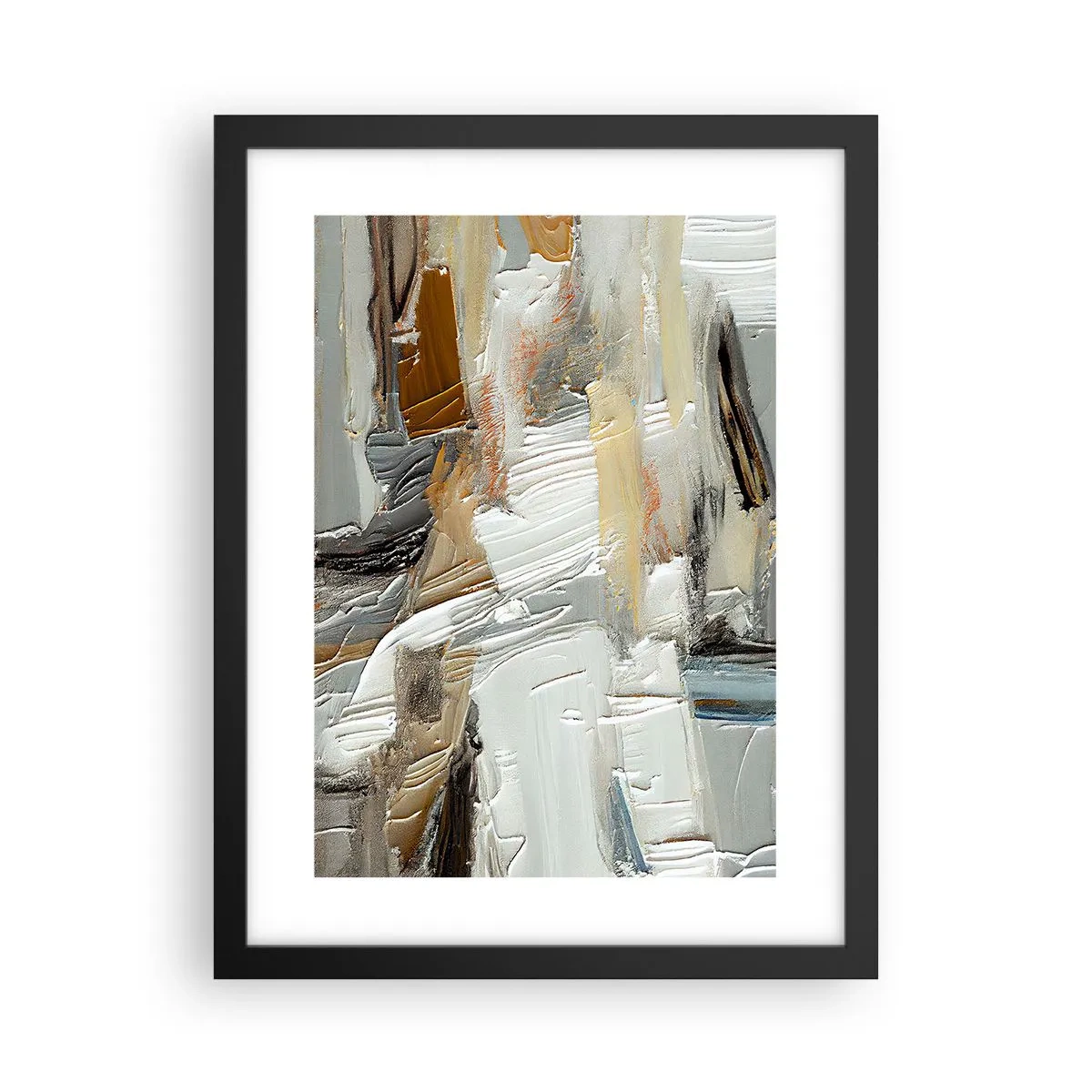 Plagát v čiernom ráme - Farebné nahromadenie - 30x40 cm