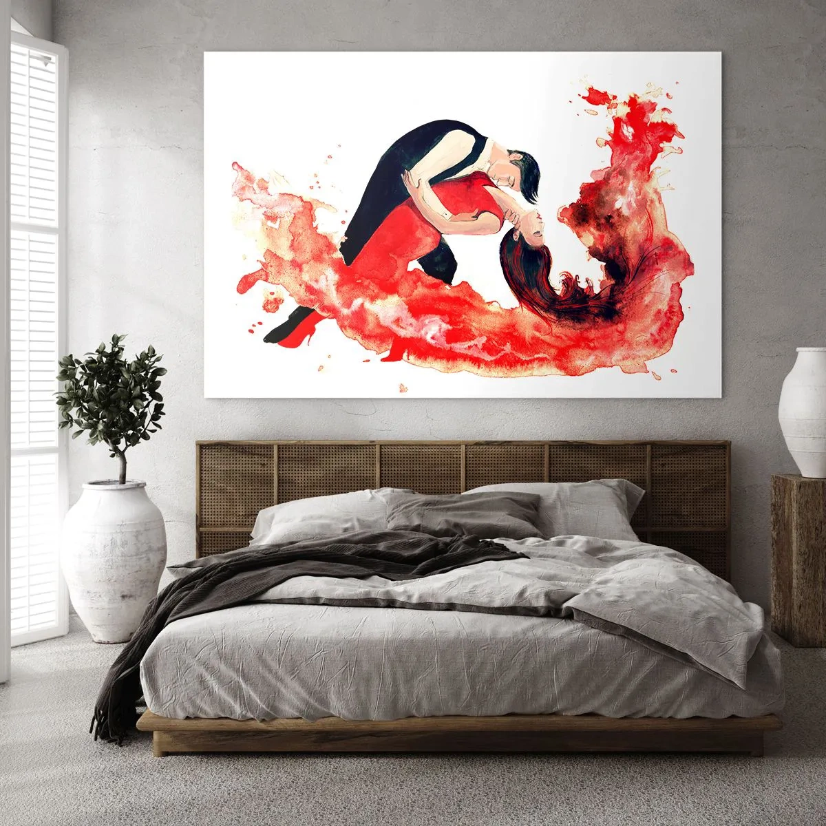 Obraz na skle - Tango - zmyselná vlna - 100x70 cm