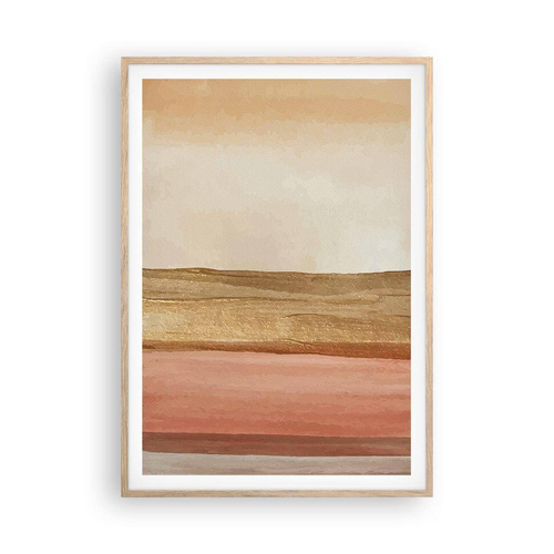 Plagát v ráme zo svetlého duba - Vertikálna kompozícia - 70x100 cm