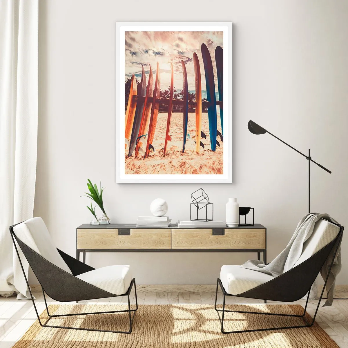 Plagát v bielom ráme - Dobrú noc, tak zajtra. - 70x100 cm