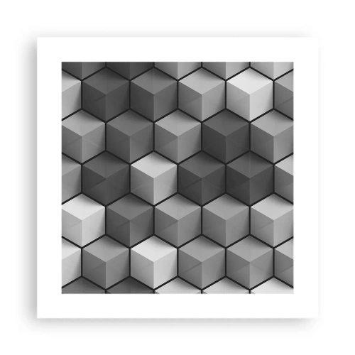 Plagát - Kubistické puzzle - 40x40 cm