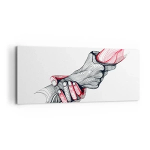 Obraz na plátne - Ste v dobrých rukách - 100x40 cm