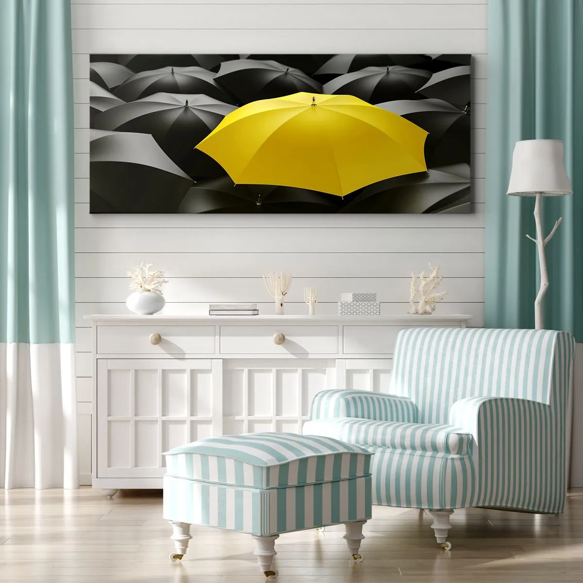 Obraz na plátne - Zbohom smútku - 160x50 cm