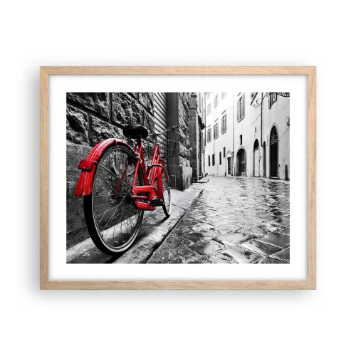 Plagát v ráme zo svetlého duba - Skutočná krása nestarne - 50x40 cm