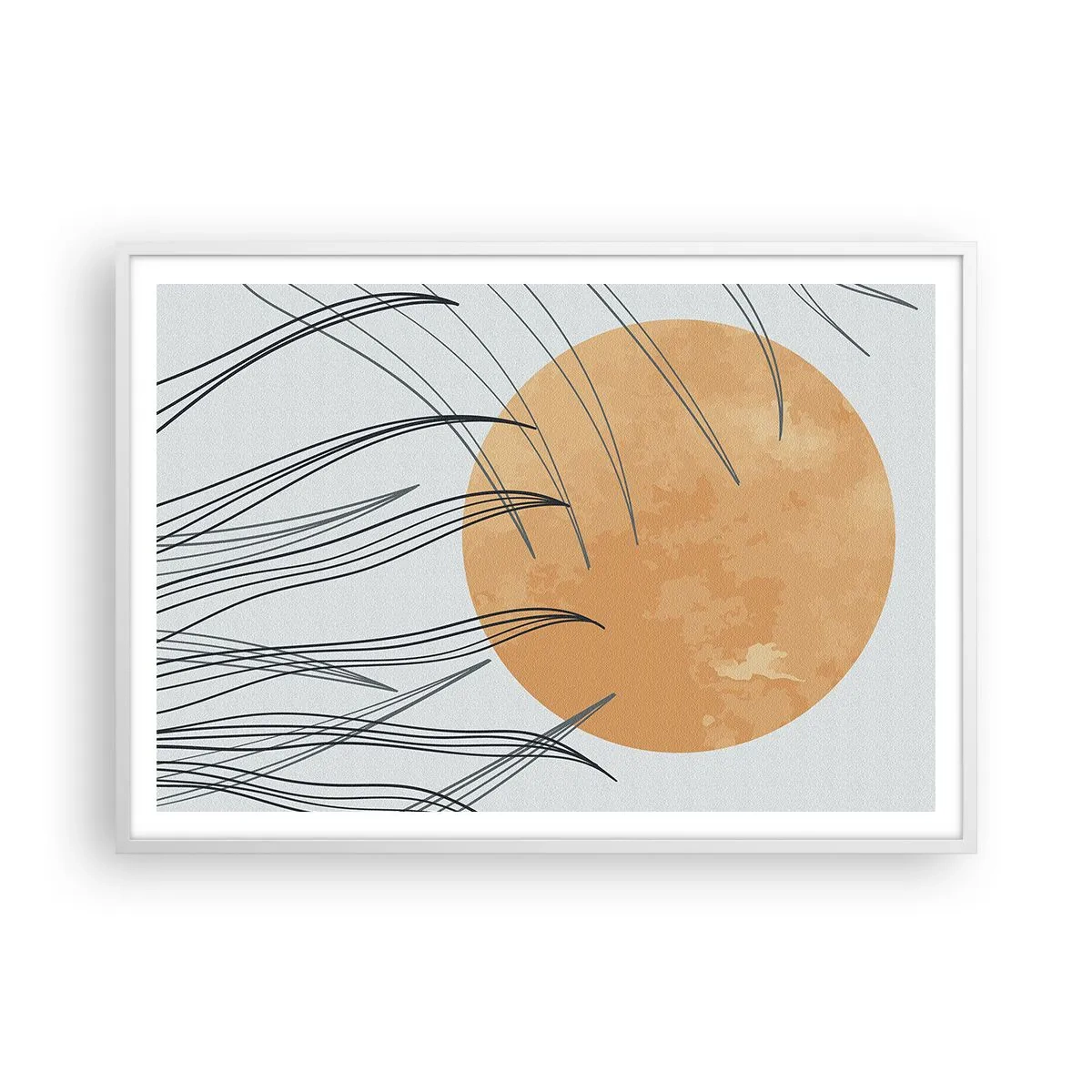 Plagát v bielom ráme - Vždy ku slnku - 100x70 cm