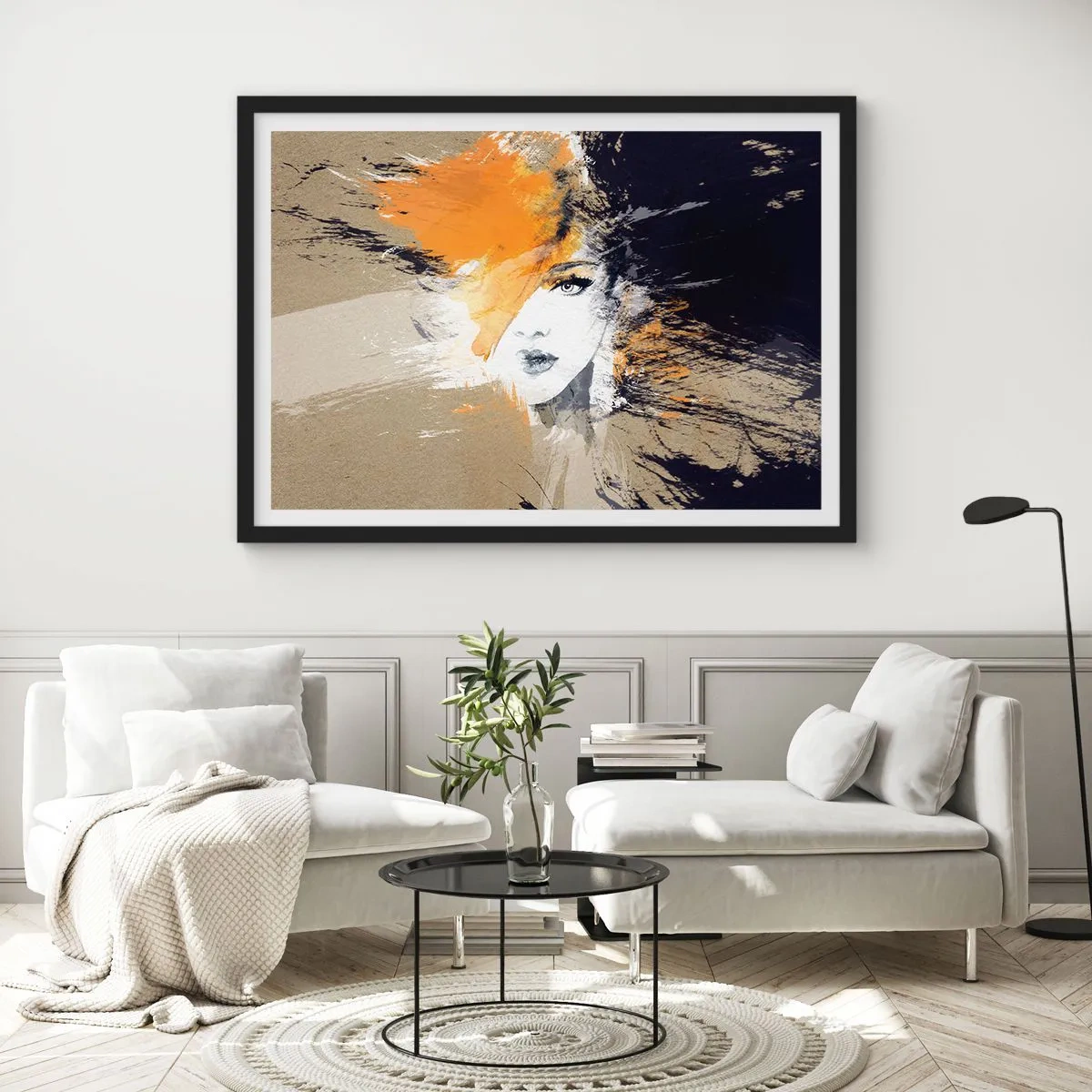 Plagát v čiernom ráme - A je svetlo - 100x70 cm