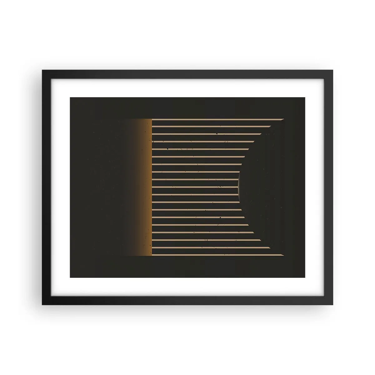 Plagát v čiernom ráme - Preskúmať temnotu - 50x40 cm