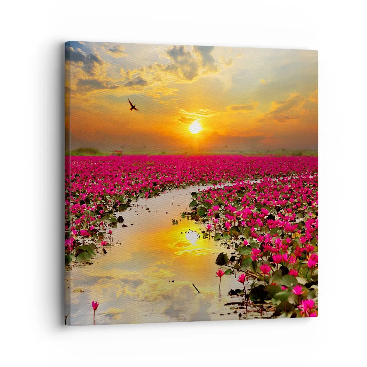 Obraz na plátne - Tajomný život jazera - 30x30 cm