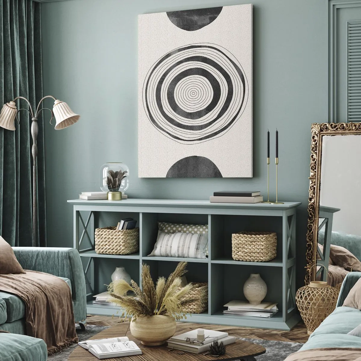 Obraz na plátne - Dôležité je to, čo je uprostred - 45x80 cm