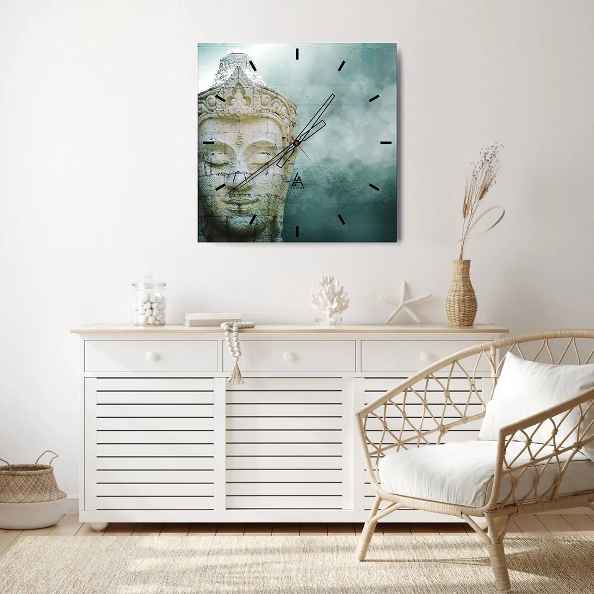 Nástenné hodiny - Hľadajúc svetlo - 30x30 cm