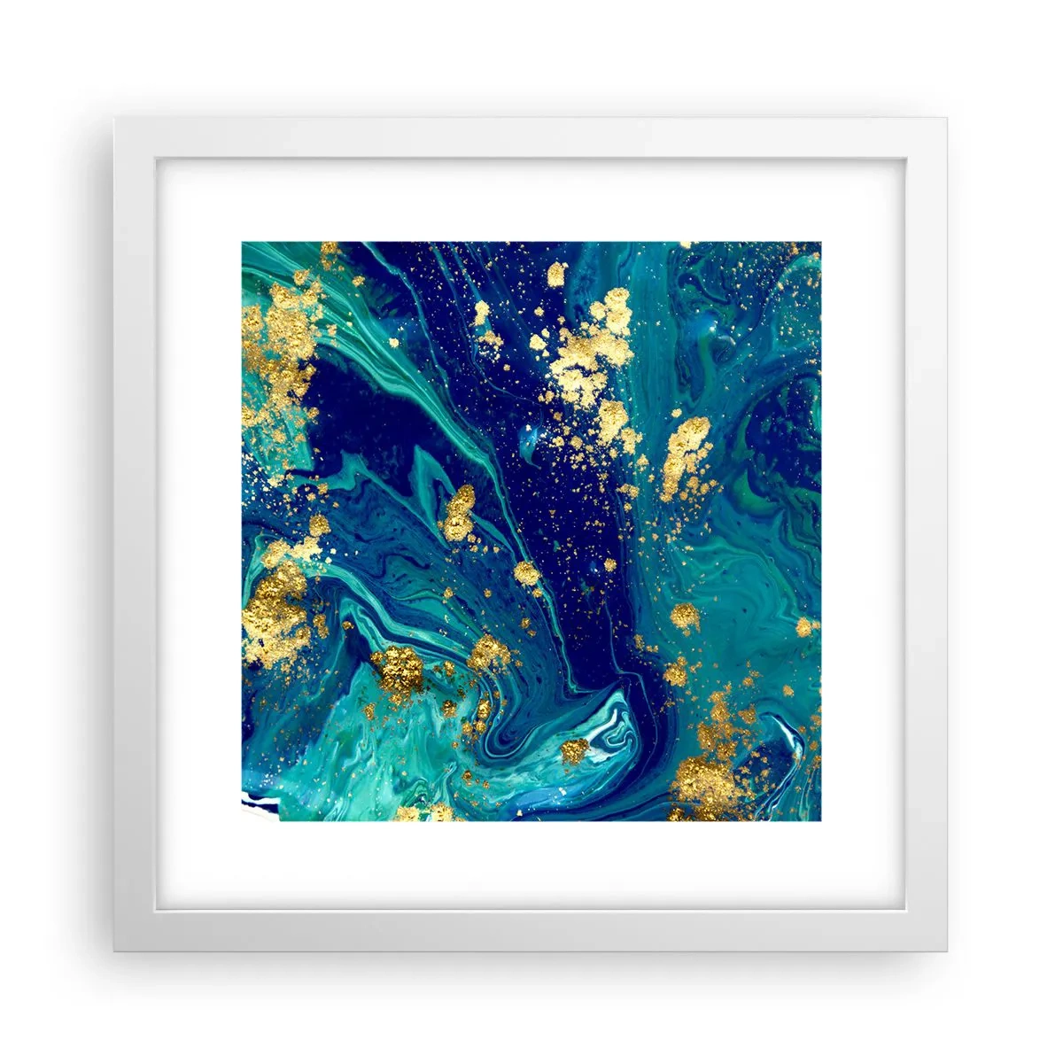 Plagát v bielom ráme - Plátky slnka - 30x30 cm