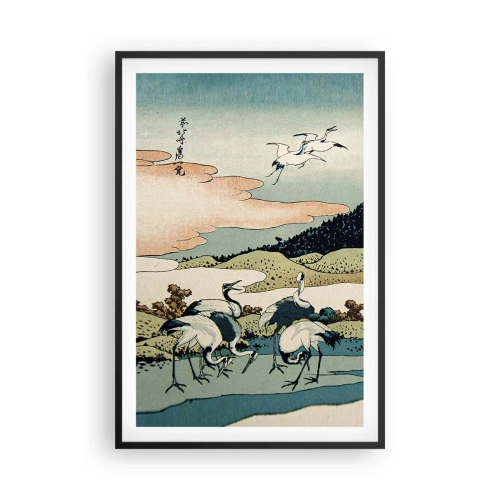 Plagát v čiernom ráme - V japonskom duchu - 61x91 cm