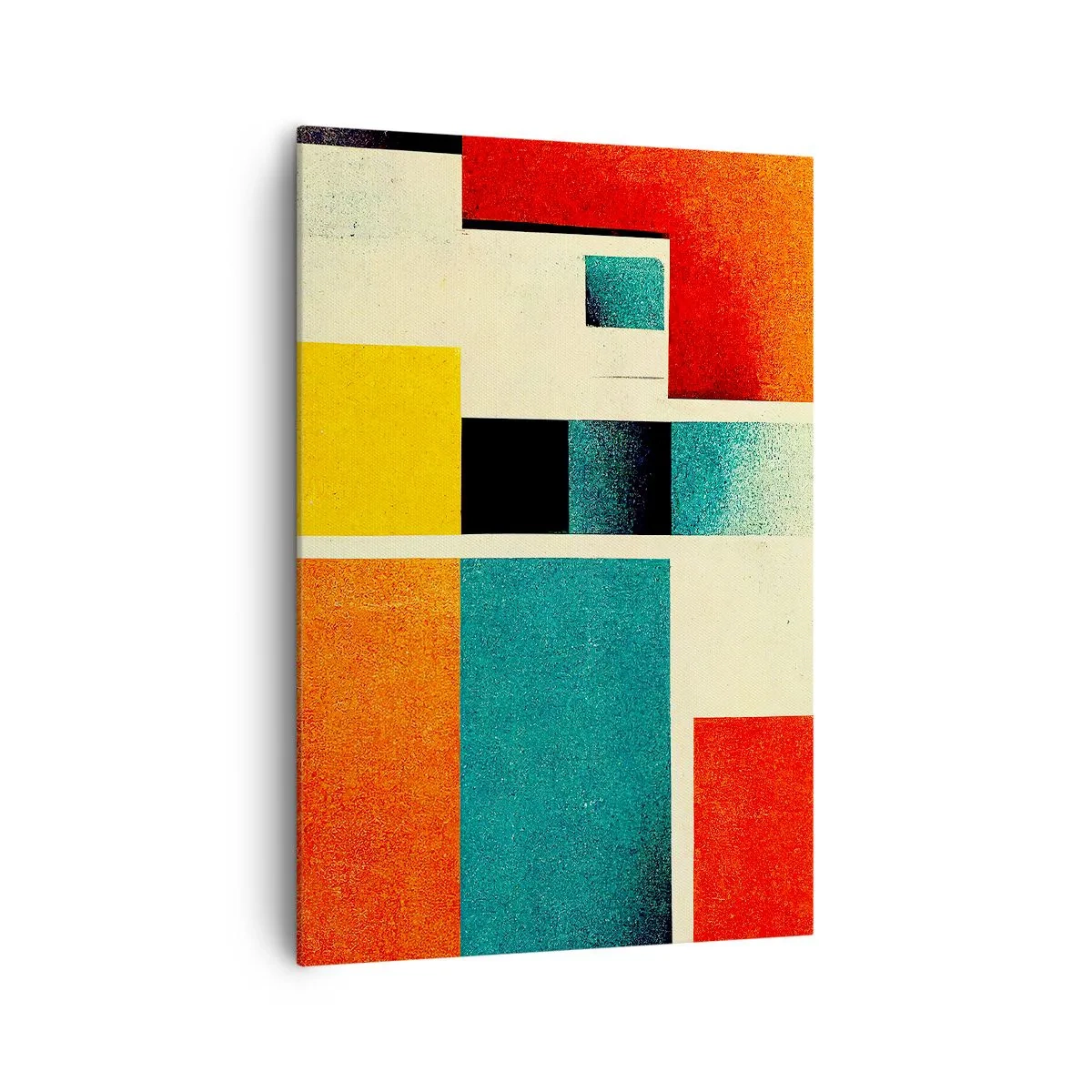 Obraz na plátne - Geometrická abstrakcia – dobrá energia - 70x100 cm