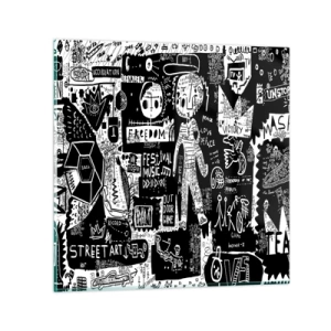 Obraz na skle - Práva a radosti duševnej mladosti - 30x30 cm