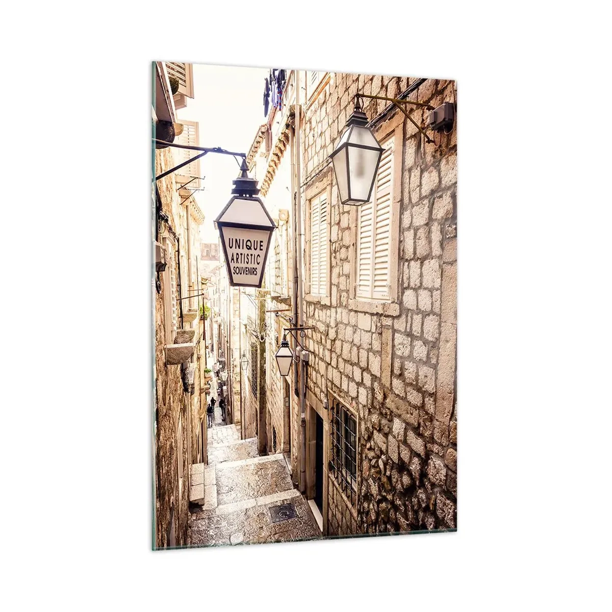 Obraz na skle - Očarujúca ulička - 50x70 cm