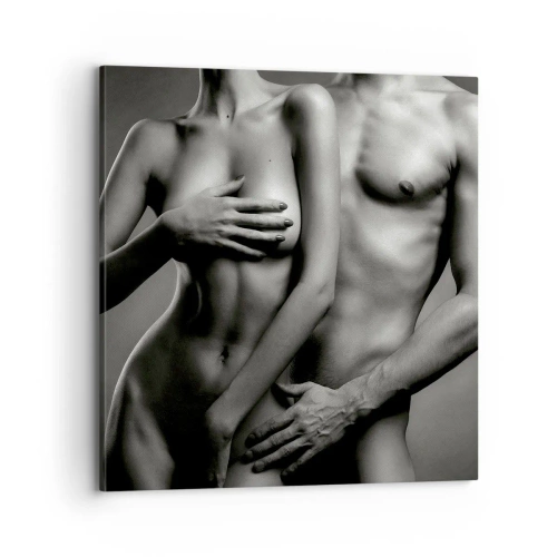 Obraz na plátne - Adam a Eva - 70x70 cm