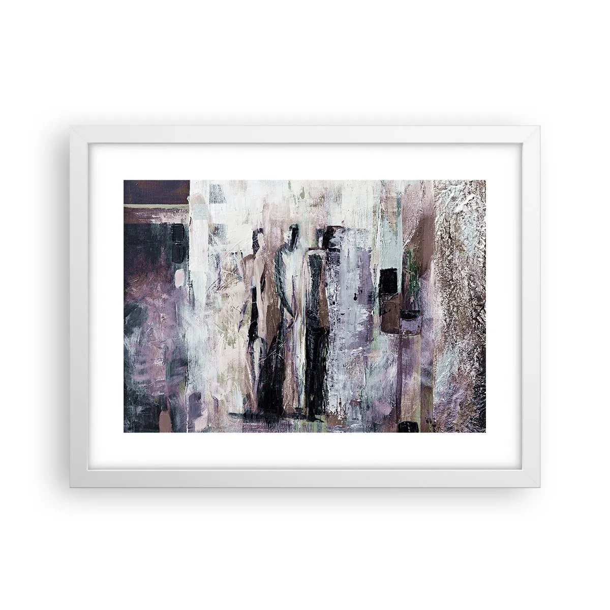 Plagát v bielom ráme - Tajomná trojica - 40x30 cm