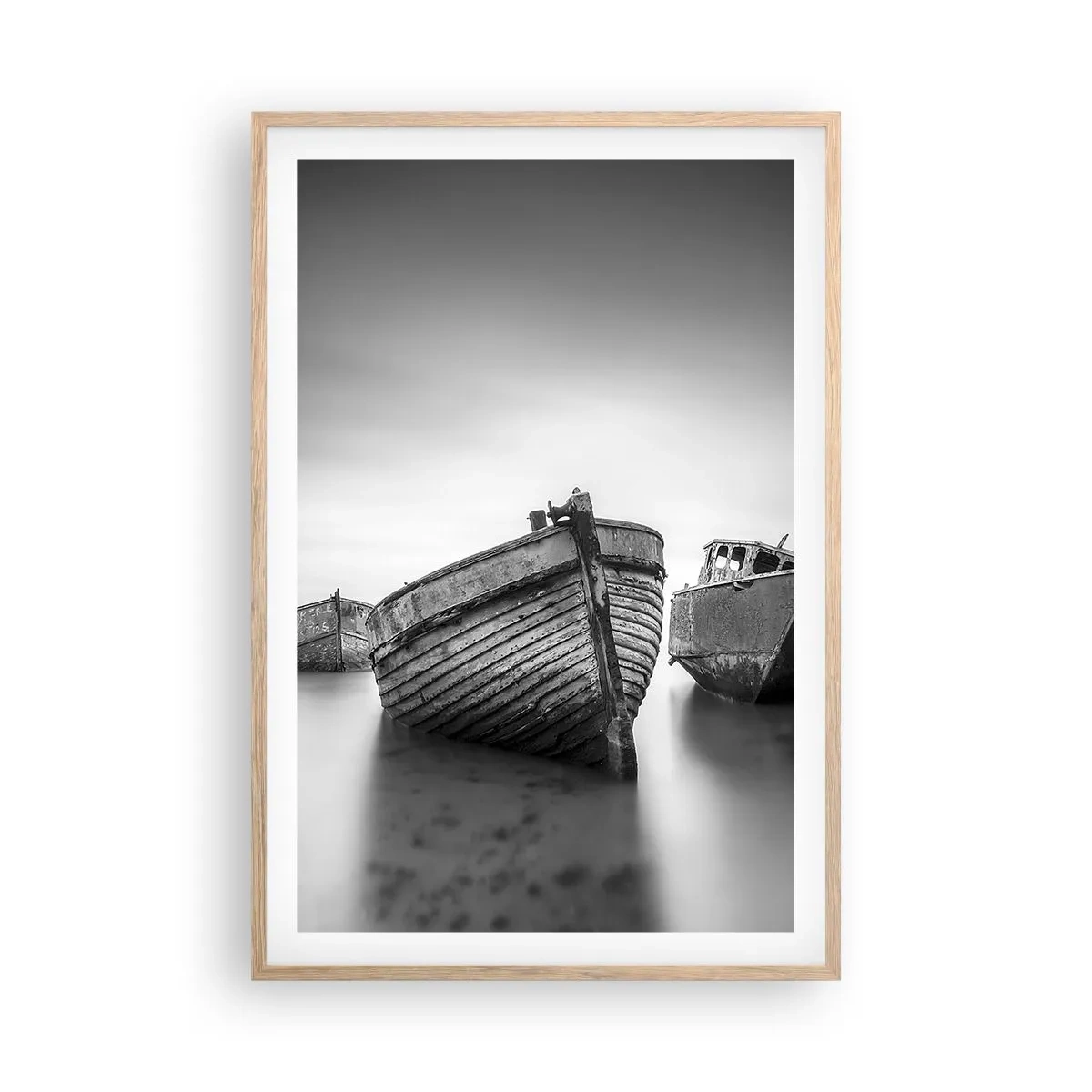 Plagát v ráme zo svetlého duba - Už iba spomienky... - 61x91 cm
