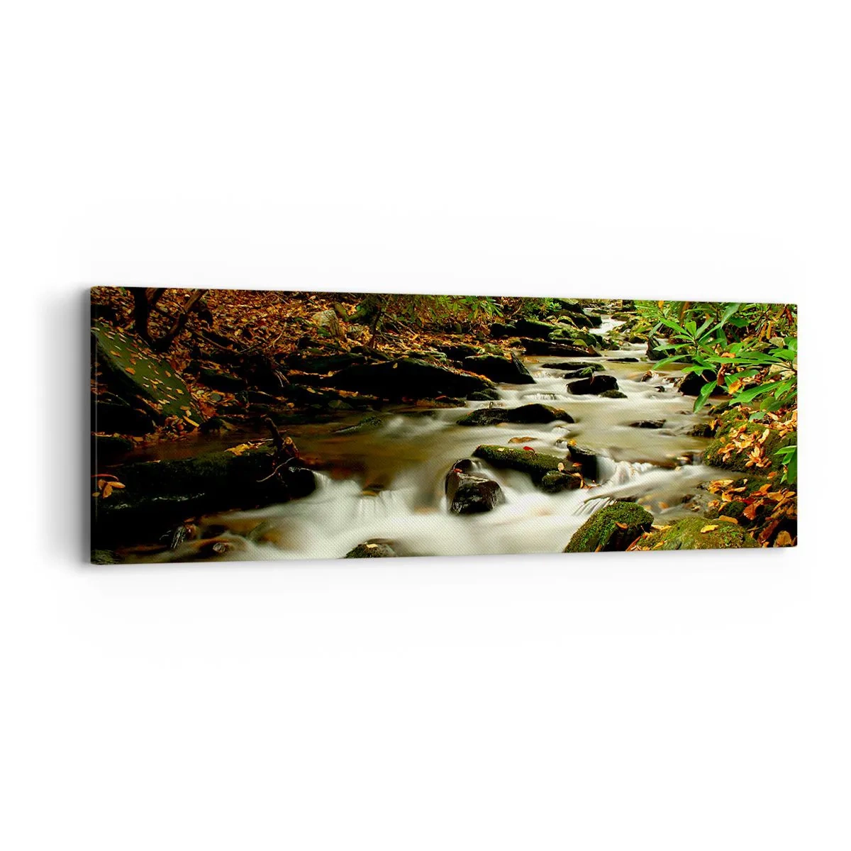 Obraz na plátne - Ako tekuté striebro - 90x30 cm