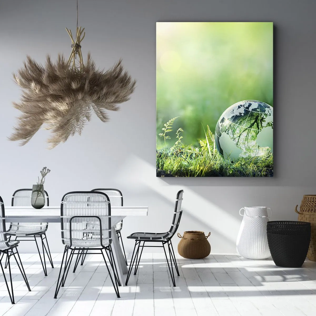 Obraz na plátne - Zelená planéta - 50x70 cm