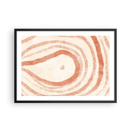 Plagát v čiernom ráme - Koralové kruhy – kompozícia - 70x50 cm