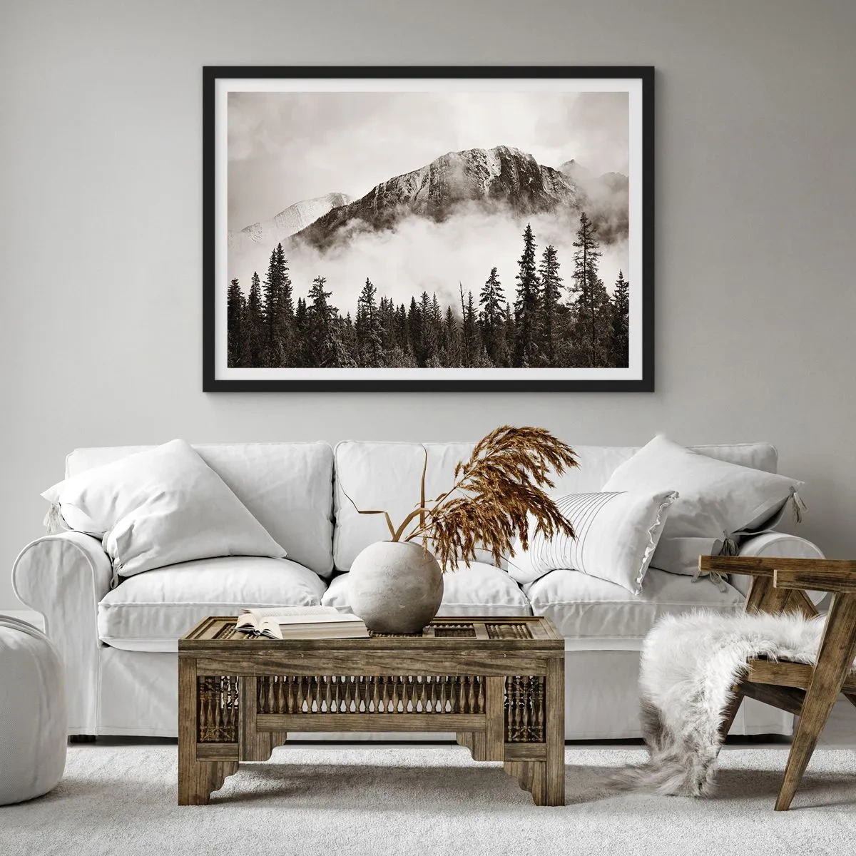 Plagát v čiernom ráme - Žulový panovník - 100x70 cm