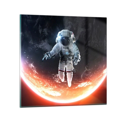 Obraz na skle - Môžem zostať ešte chvíľku? - 60x60 cm