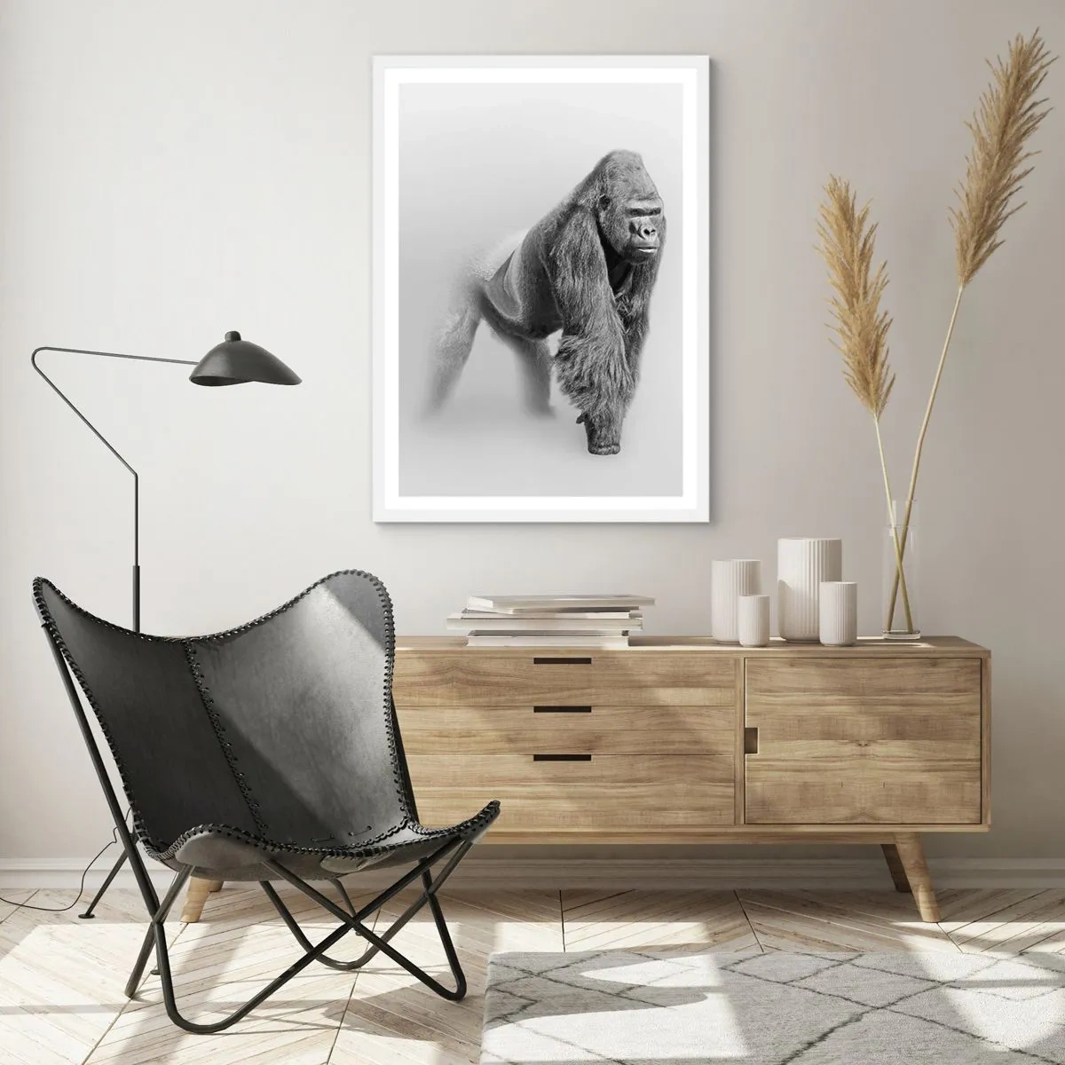 Plagát v bielom ráme - Istý si svojou silou - 70x100 cm