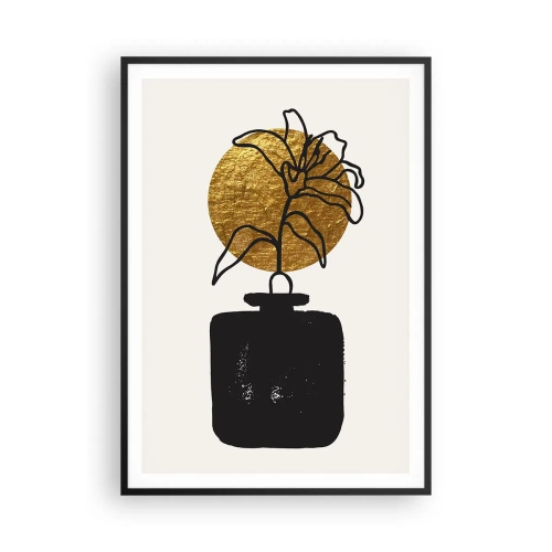 Plagát v čiernom ráme - Krása, ktorá má cenu zlata - 70x100 cm