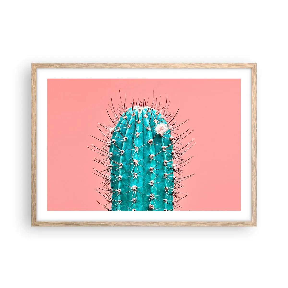 Plagát v ráme zo svetlého duba - Len pozeraj - 70x50 cm