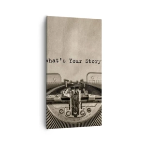 Obraz na plátne - Povedz mi - 55x100 cm