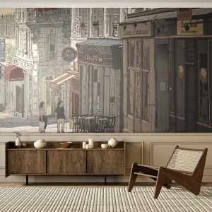 Samolepiaca Fototapeta Deluxe Sticker - Mestské radosti - Architektúra, Mesto, Paríž - 200x140 cm