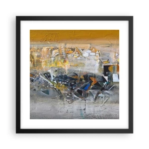 Plagát v čiernom ráme - Všetko sa podarí - 40x40 cm