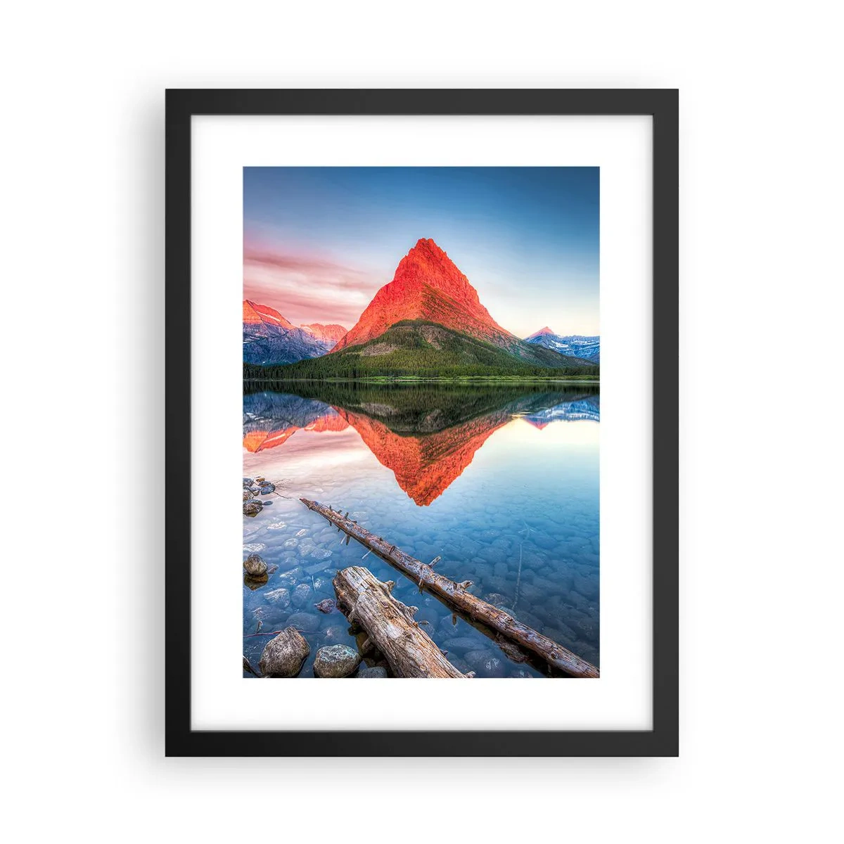 Plagát v čiernom ráme - Teplo a chlad - 30x40 cm