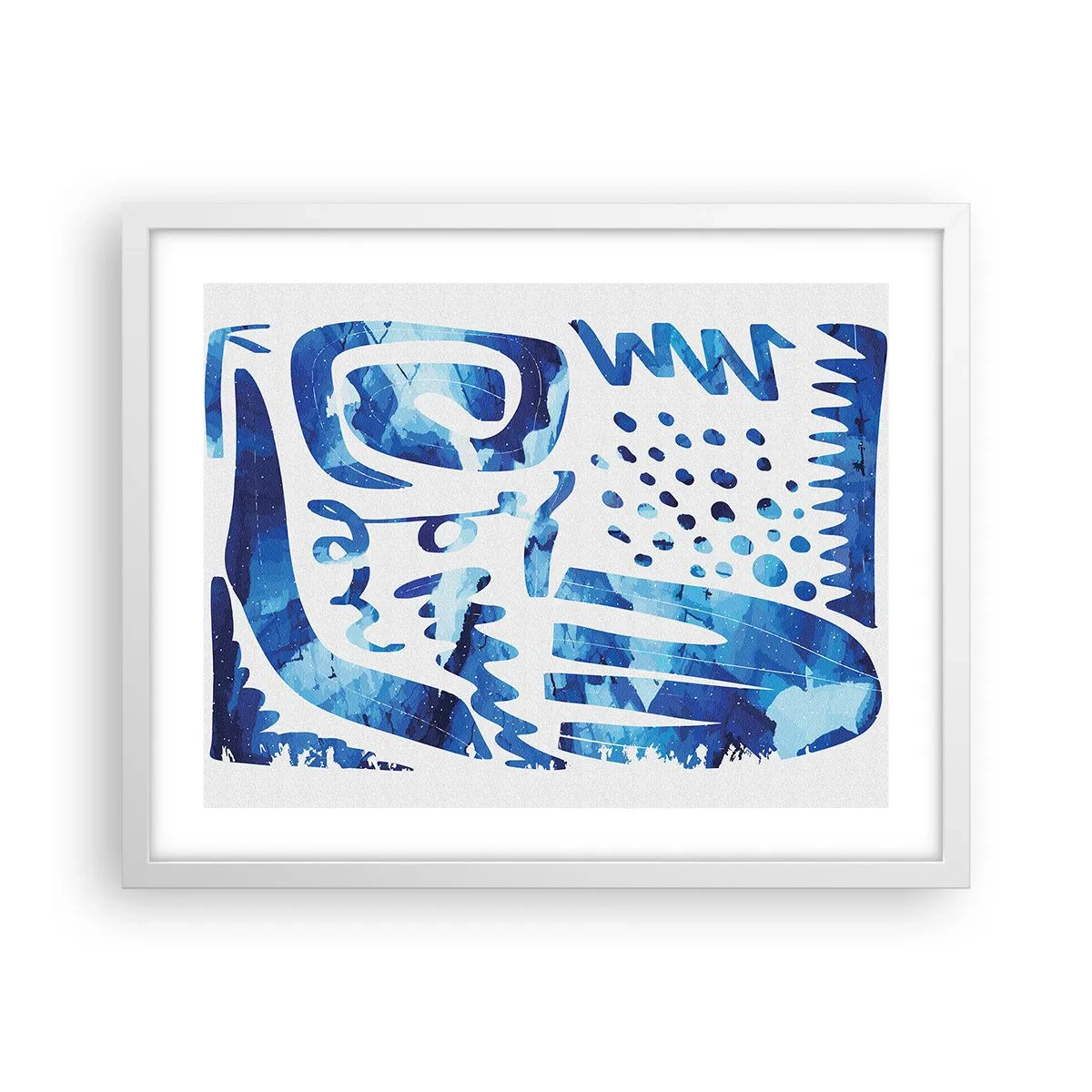 Plagát v bielom ráme - Späť ku koreňom - 50x40 cm