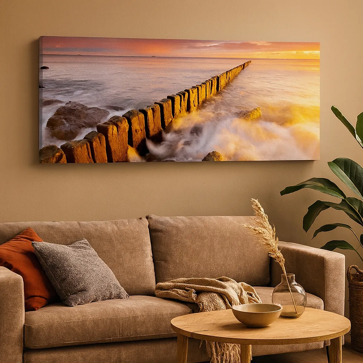 Obraz na plátne - Jemnosť vĺn - 30x30 cm