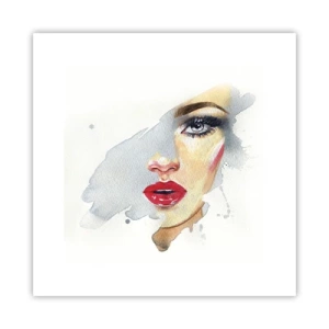 Plagát - Odraz v kvapke vody - 30x30 cm