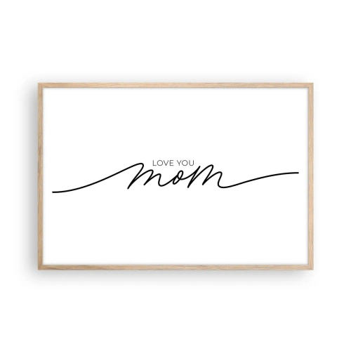 Plagát v ráme zo svetlého duba - Veľké dojatie - 91x61 cm
