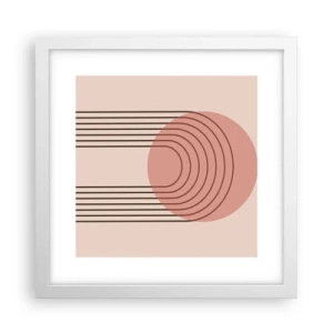 Plagát v bielom ráme - Neodolateľná príťažlivosť - 30x30 cm