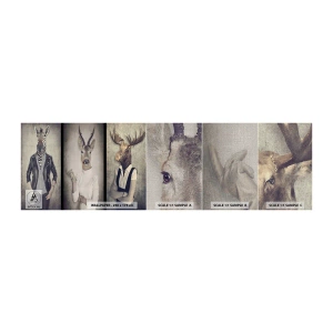 Vzorka fototapety Premium Canvas - Nech prehovoria gestá - Abstrakcia, Fantázia, Rebrá - 100x30 cm