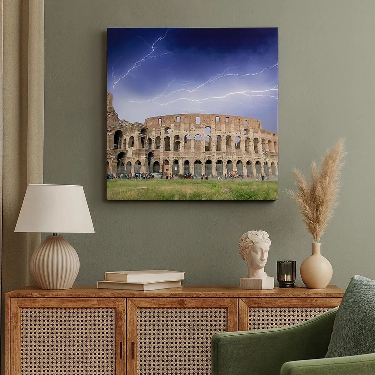 Obraz na plátne - Aréna boja - 30x30 cm