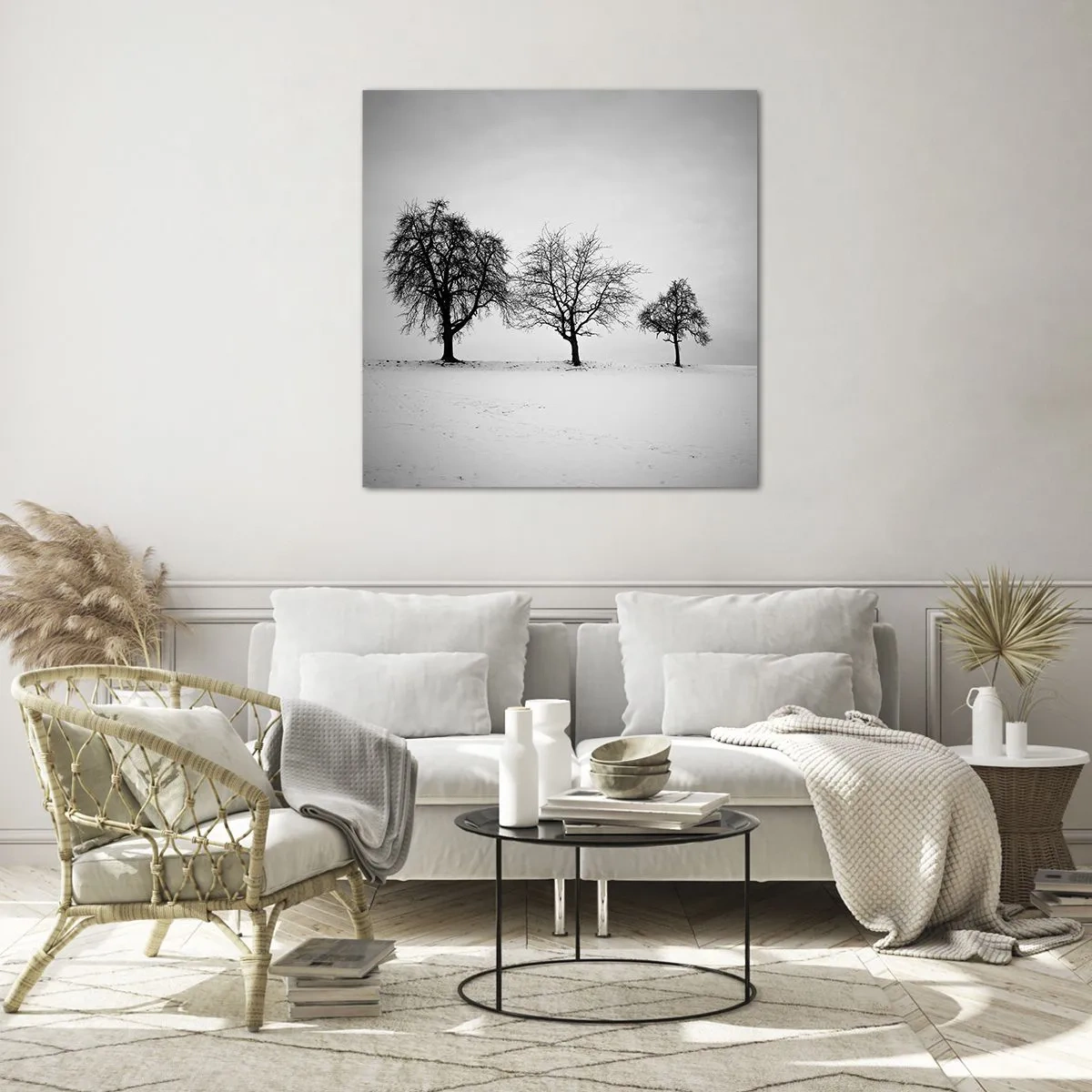 Obraz na skle - O čom sníva? - 70x70 cm