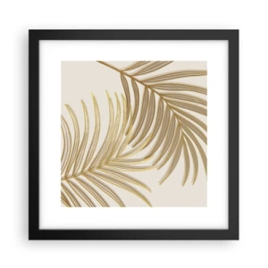 Plagát v čiernom ráme - Zlatá palma! - 30x30 cm