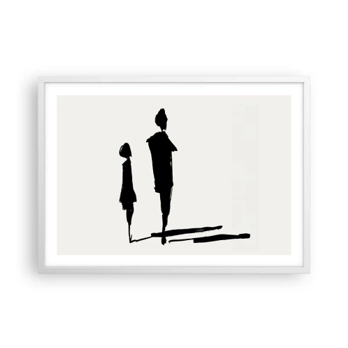 Plagát v bielom ráme - Určite spolu? - 70x50 cm