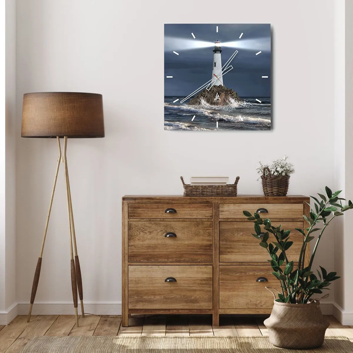 Nástenné hodiny - Tu…tu…tuná! - 40x40 cm