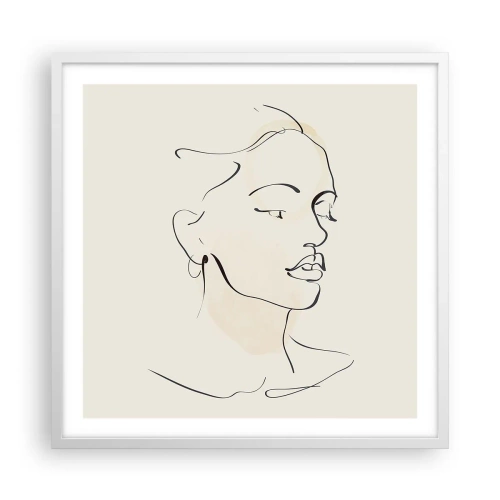 Plagát v bielom ráme - Výrazným ťahom - 60x60 cm