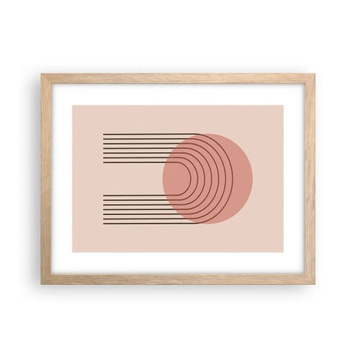 Plagát v ráme zo svetlého duba - Neodolateľná príťažlivosť - 40x30 cm