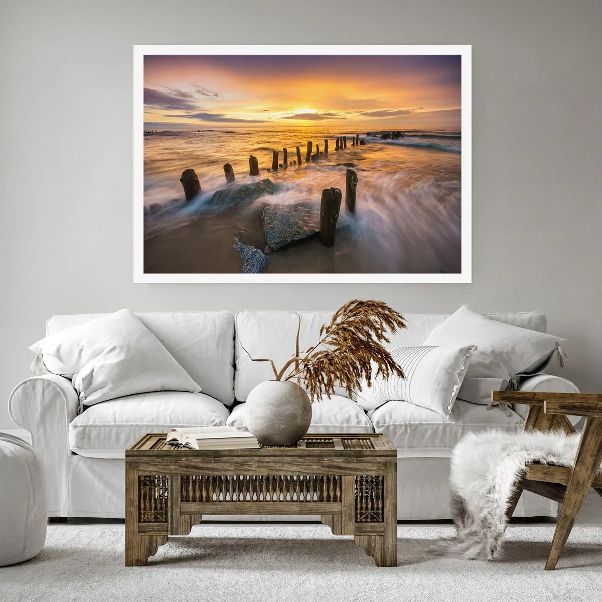 Plagát - Drsná krása Baltského mora  - 70x50 cm