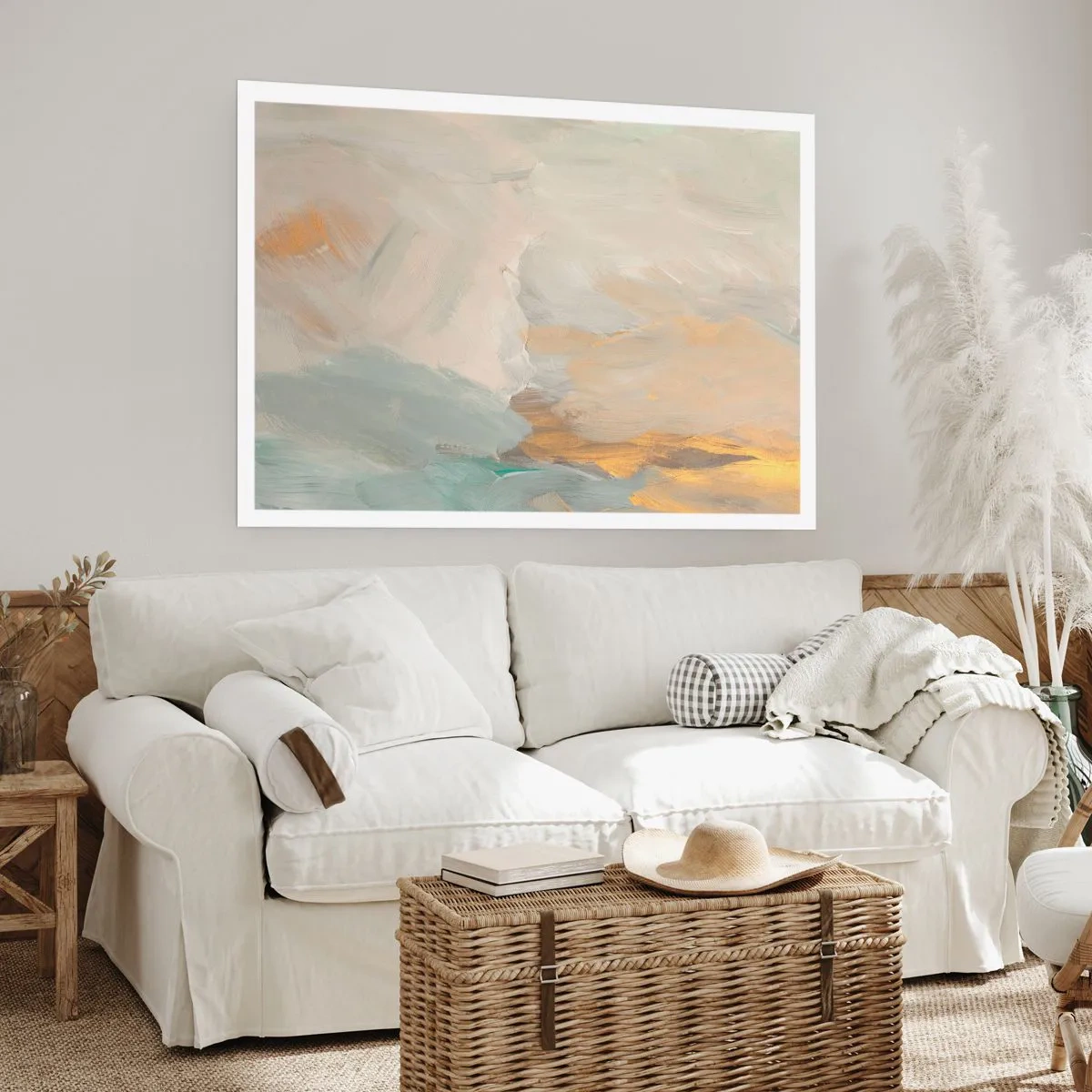Plagát - Abstrakcia – krajina nehy - 91x61 cm