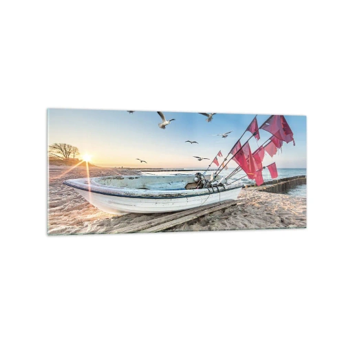 Obraz na skle - Zaslúžená prestávka - 120x50 cm